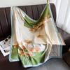 New spring/summer simple large square scarf, elegant and versatile printed neck-tie neck scarf, multifunctional sun protection