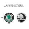 Car Sticker 2026 Hot 4Pcs Car Wheel Hub Center Caps Stickers Rim Badge Cover For Skoda Octavia Fabia Rapid Superb Yeti Enyaq Kod