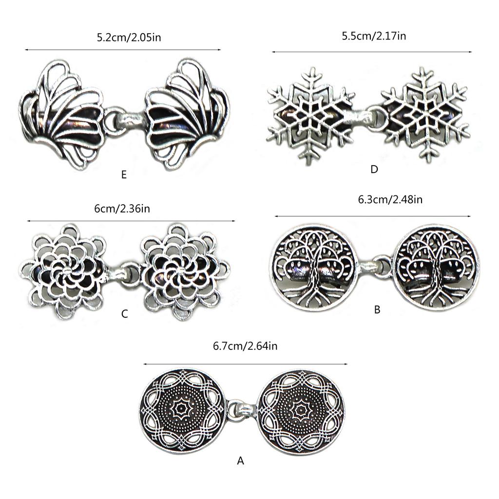 Vintage Sweater Clip Cape Cloak Clips Fashion Antique Elaborate Flower Shape Shawl Collar Clasp for Girl Women