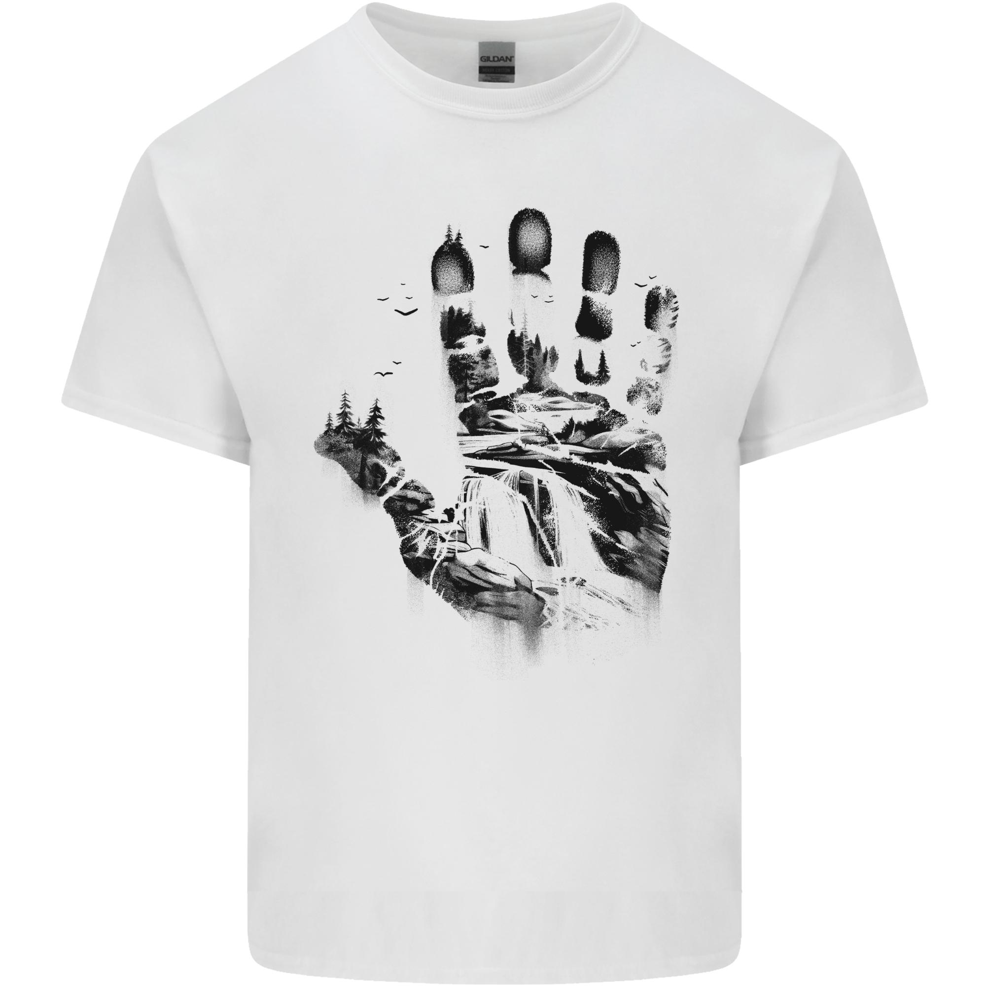 Wilderness Hand Trekking Outdoors Camping Unisexs Light Cotton TShirt S