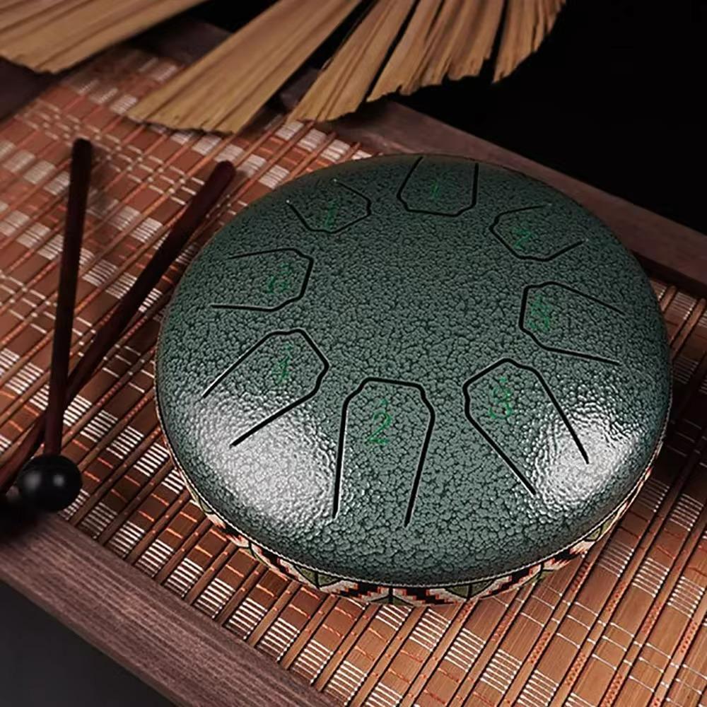 6 Inch 8 Note Drum Musical Percussion Instruments Portable Meditation Sound Therapy Accessories Lotus Drums