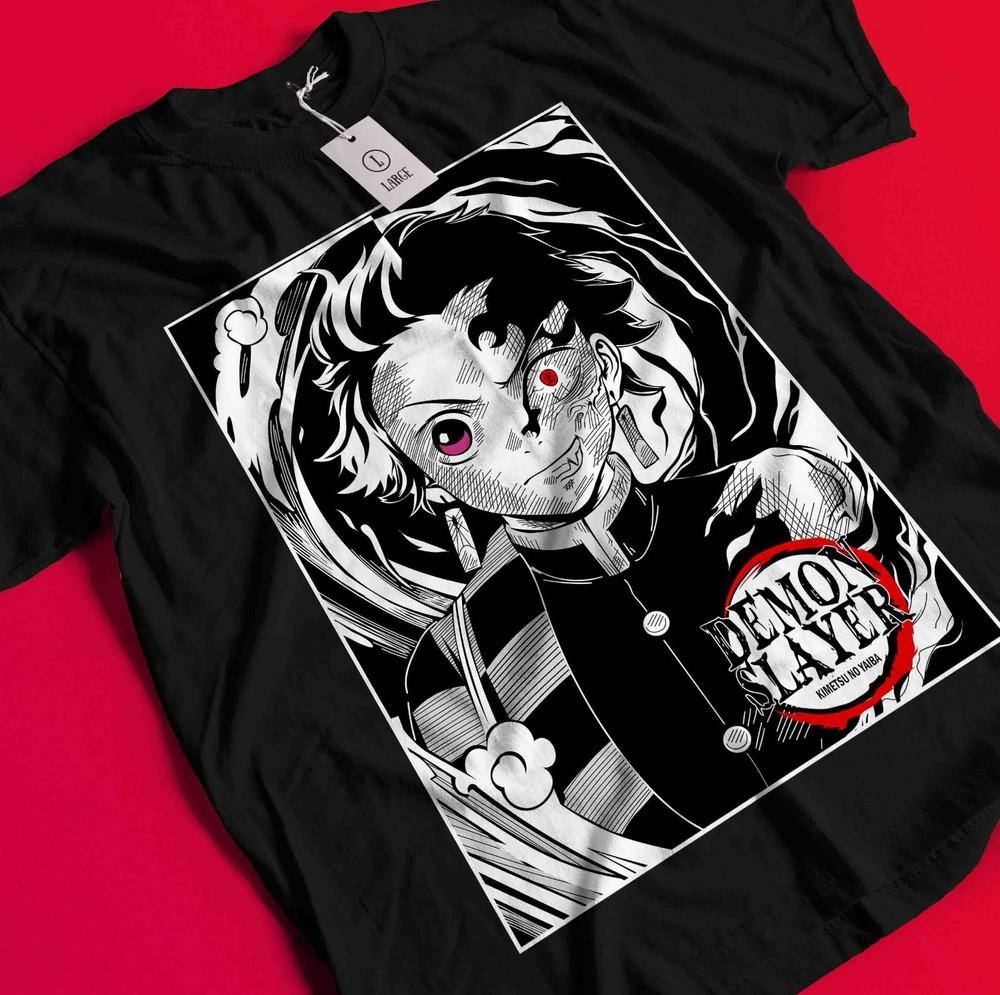 Demon Slayer Shirt Tanjiro Tshirt Nezuko T-Shirt Muzan Doma Tee Inosuke Zenitsu BB847