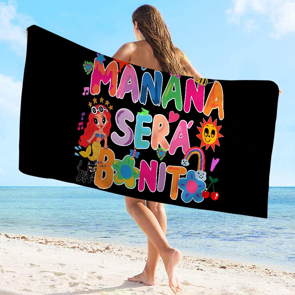 Karol G Female Singer Towel Microfiber Beach Towel Absorbent Quick dry Soft Yoga Swimming Resort Mountain Climbing Towel