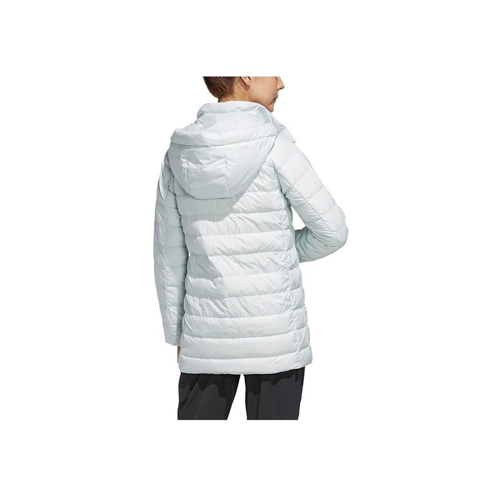 Adidas W Climawarm Hooded Down Jacket Outdoor Warm Winter Coat Women Jacket Light-Blue EH3990