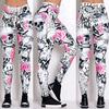 Women Fashion  Printed Skinny Slim High Waist Yoga Leggings Pants