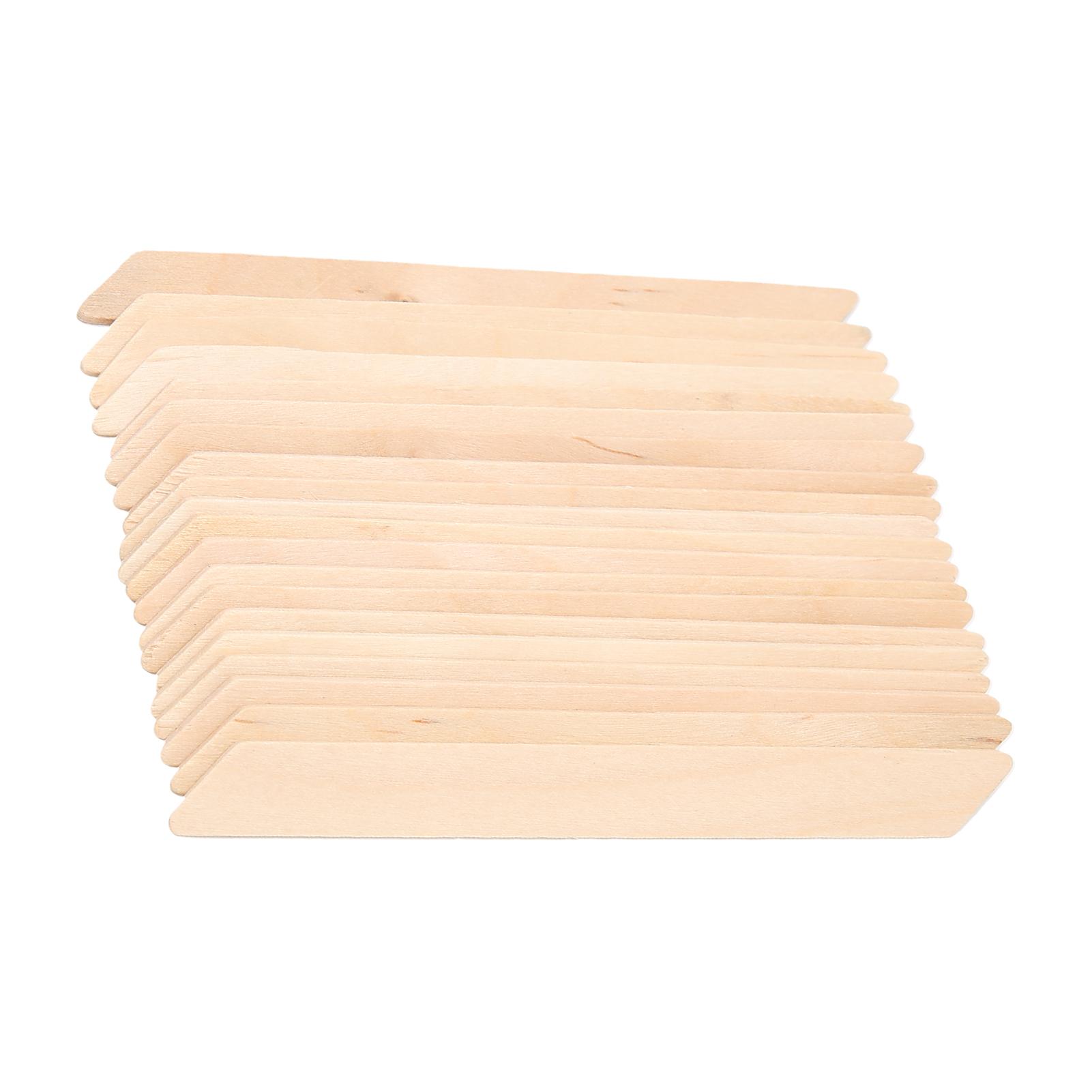 

20pcs Quadrangle Shape Wooden Wax Sticks Wax Spatulas Applicator Hair Removal Tool