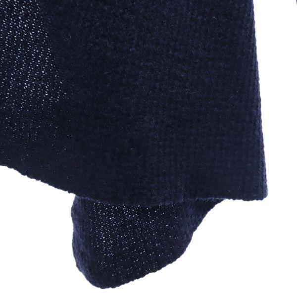 Mizuiro Ind Wool Draped Neck Jacket Navy System Women Used