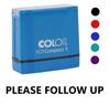Printtoo Please Follow Up Self Inking Rubber Stamp Pre-Inked Office Stamp- Home Office Business Stationery, Black- 42 X 9