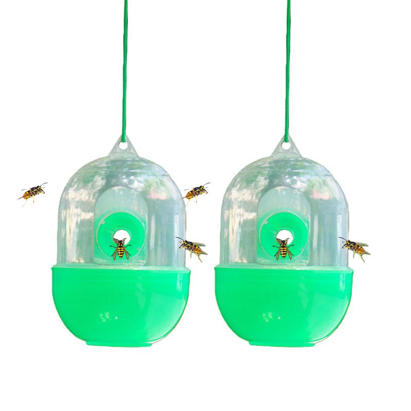 20pcs Reusable Fly Wasp Insect Traps with Rope Outdoor Hanging Fly Killer Asian Hornet Catcher Orchard Insect Trap Pest Control