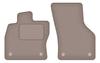Beige Front Floor Mats For: Volkswagen Golf VIII Alltrack, Hatchback, Station Wagon, Variant (2019-)