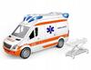 Auto Karetka Pogotowia Ambulans Światło Nosze Otwierane Drzwi Gumowe Koła