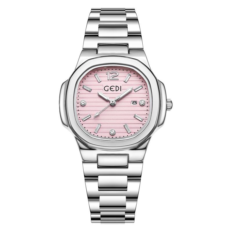 Light luxury Brand Women Watch BusinessHigh-end Calendar Stainless Steel Strap Waterproof Ladies Fashion Clock Quartz Wristwatch