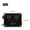 1 Set Dual Engine Key Switch Panel Switch Assembly Metal Plastic Engine Penel for Outboard Double Vertical Control Engines 6K1 82570 08 00