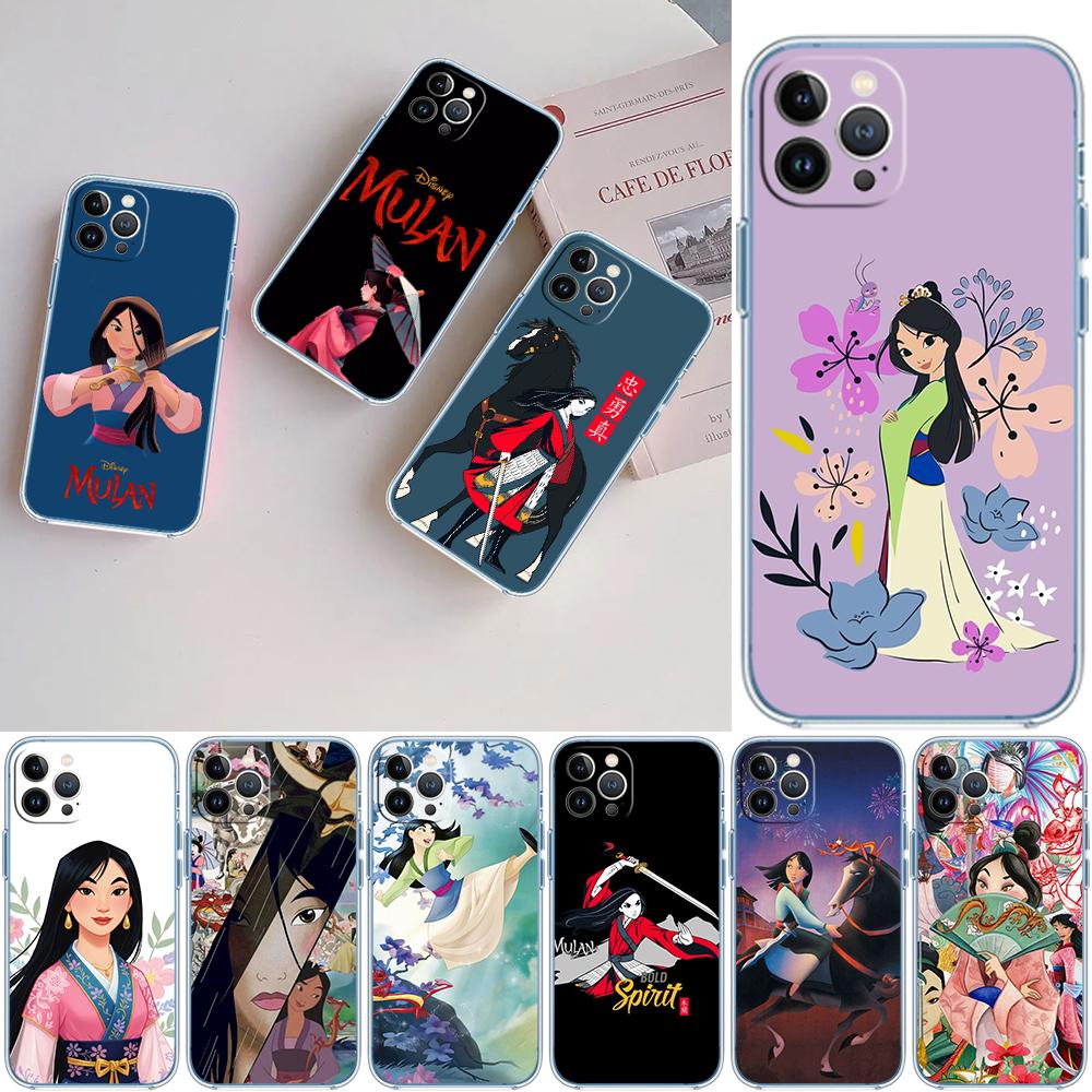 CJ89 Princess Mulan Soft Shell Transparent Phone Case for Motorola Moto G7 G8 G9 G84 G85 G73 G24 G15 Z2 Play Power Plus