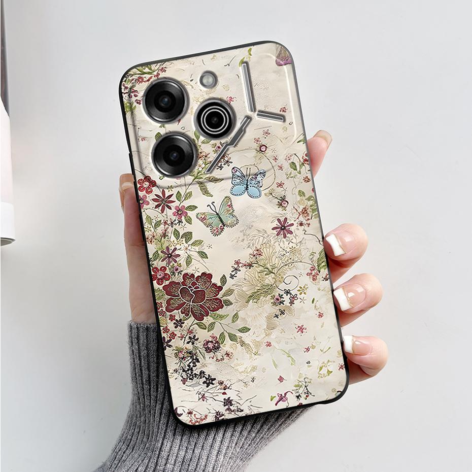 phone Case For Tecno Pova 6 Pro 5G Soft Silicone Back Cover For Tecno Pova 6 5G Case Cute Cartoon Protection Phone Cover Coque