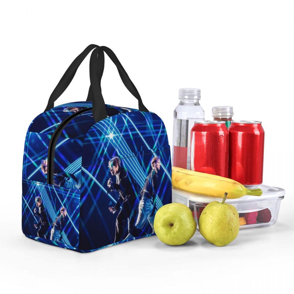 Marcus And Martinus Sweden Norway Eurovision Insulated Lunch Bag for Women Children Portable Food Boxes Thermal Lunch Box Tote