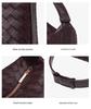 2024 New High-End Woven Handbag: Autumn/Winter Women's Bento Lunch Box Underarm Bag