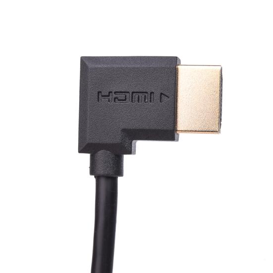 DOONJIEY Right Angle to Male AV HDMI-compatible Male Converter Adapter Cable Cord