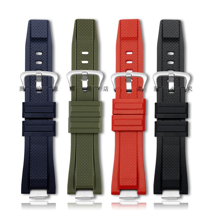 Rubber Watchband For G-SHOCK C-asio GST-B400BD/AD Heart of Steel Series GST-B400 Modified Waterproof Sports Silicone Watch Strap