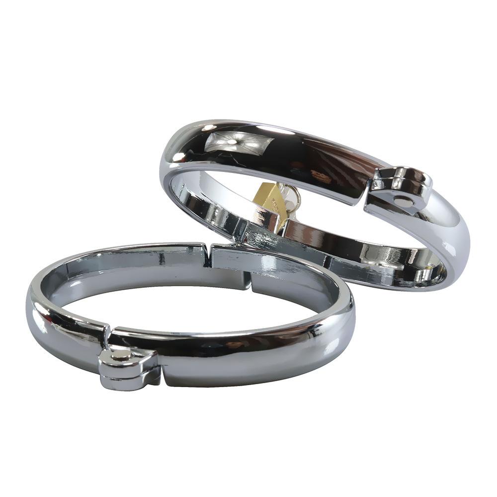 Women's Men's Sex Leg Cuffs Anklet Lock Metal Sex Toys Sex Tools Sex Toy Bundles of Torture Props