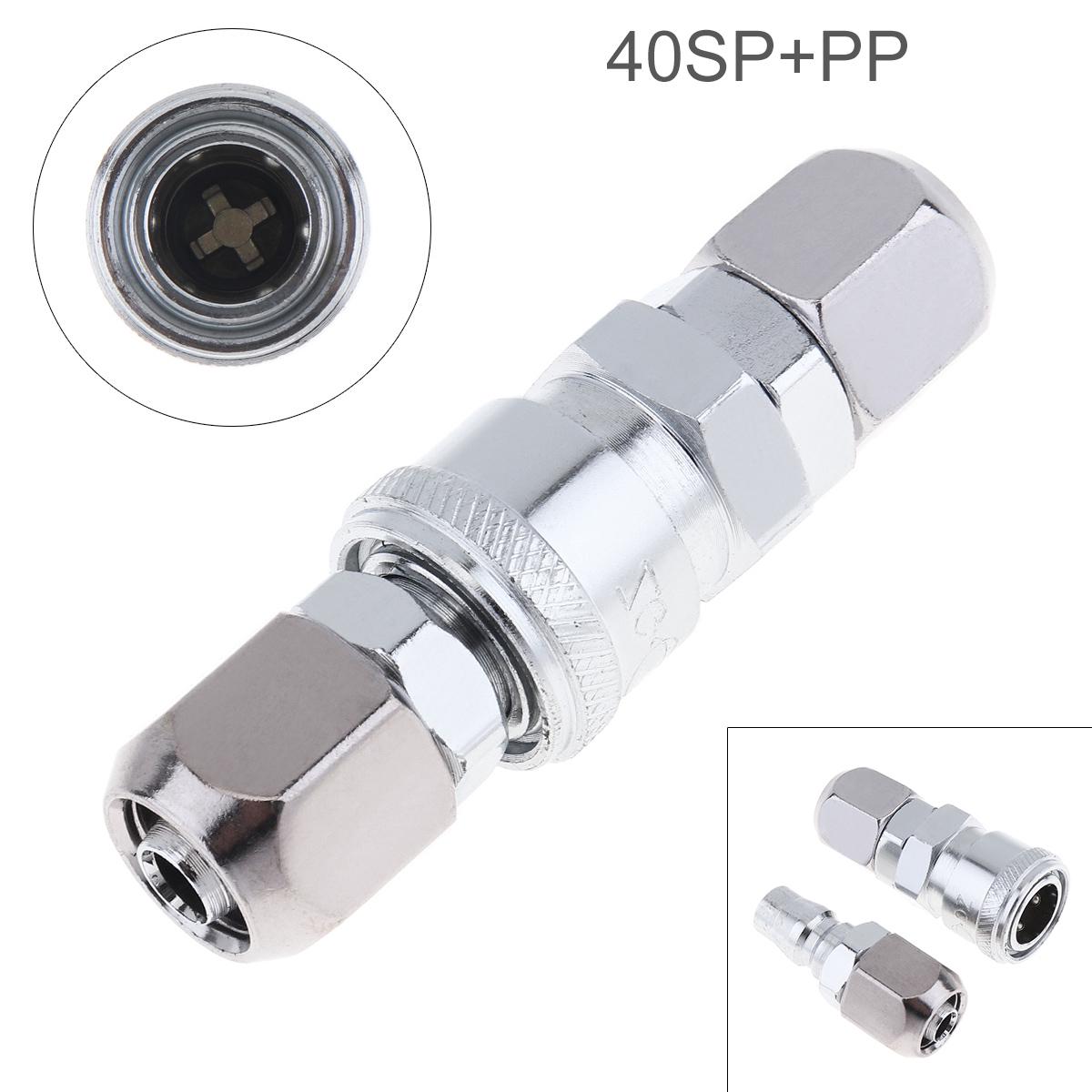 

2Pcs TL-S12 Високошвидкісна сталь пневматичний фітинг Повітряний компресор швидкий з єднувач високого тиску SP+PP 40mm