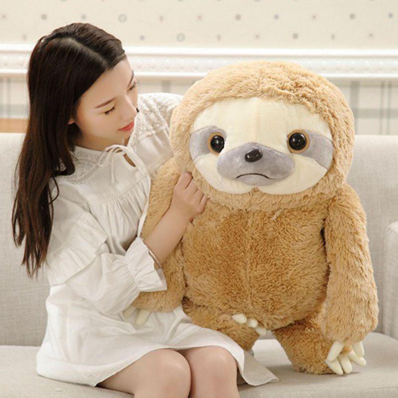 Adorable New Cute Giant Sloth Stuffed Plush Animal Doll Soft Toy Cushion Gift For All Ages