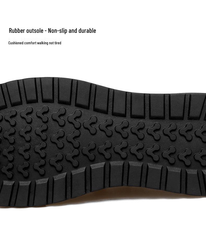 Men's Black Korean Style Casual Sports Board Shoes - Autumn/Winter Fashion