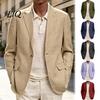 Everyday Business Outfit Men Casual Blazer, Notch Lapel Suit Jacket, Single Comfortable Breathable Dressy Jacket Button for Wedding Office Daily Wear