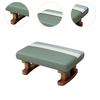 Rectangle Footrest with Wooden Legs, Padded Foot Stool, Small Ottoman for Bedroom