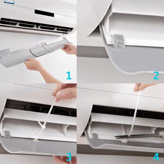 Universal Home Office Conditioner Wind Shield Retractable Air Baffle Deflector