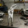 Steel Long Reach Pliers Set Comprising Needle Nose and Round Nose Types for Flexible Automotive Maintenance
