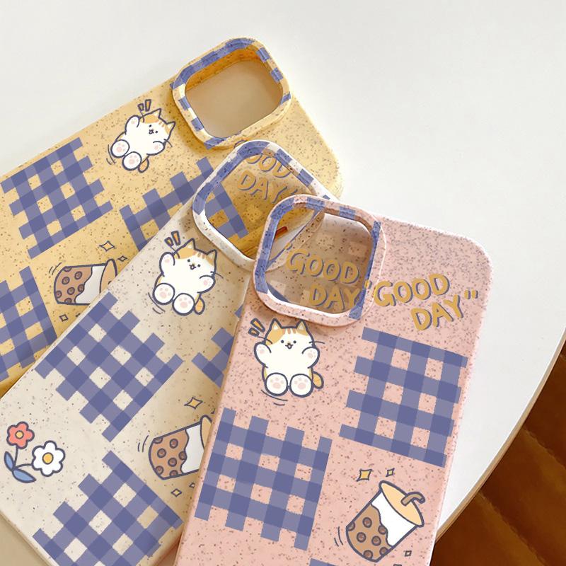 Mobile Phone Cases for iPhone 11 13 XR 15 Pro Max 12 14 Pro Max Case iPhone 16 7 Plus 8 Plus XS Max Degradable and Environmentally Friendly Anti-fall