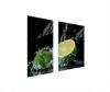 GLAS Schutzplatte Tischplatte 75x52 Zitrone