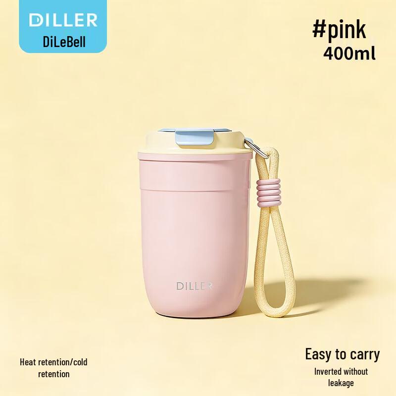 Diller 400ml Stainless Steel Insulated Travel Mug