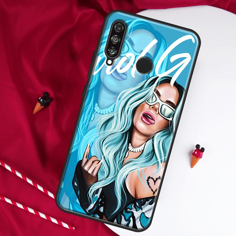 

Singer Karol G For Huawei Nova 12i 11i 8i 12s 9 10 SE Y90 Y60 Y70 Y72 Y61 Y91 P20 P40 P30 Lite P60 Pro Case Huawei P40 Lite 4G