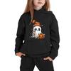 Kids Hoodie with Halloween Print - Long Sleeve Pullover Sweatshirt for Boys and Girls