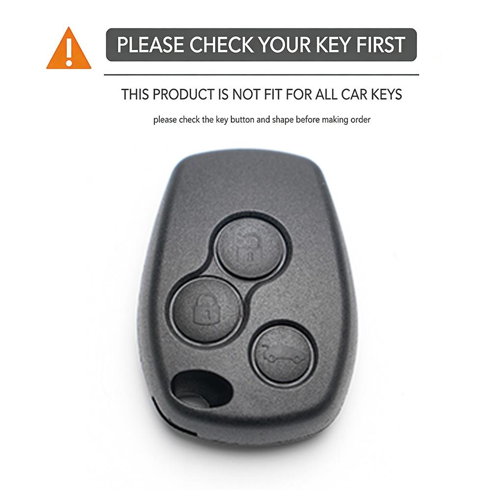3 Buttons Silicone Car Key Case For Renault Trafic Clio Duster Logan Dacia Sandero For Nissan Terrano Almera