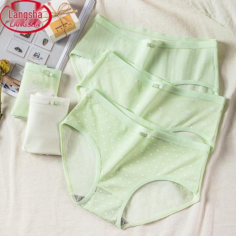 

Langsha Women s Pure Cotton Briefs 5-Pack L (90-120 jin)