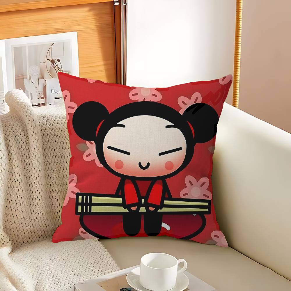 Популярная Анимация P-Pucca Cate Наволочка Дизайн Чехол для Подушки Декор Праздничный Декорати 12x12Inch