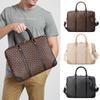 Men's Trendy European & American Large Capacity Business Briefcase: Printed Crossbody & Shoulder Handbag for Laptop.