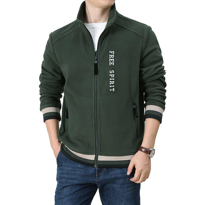 Neu Herren Frühjahr und Herbst Neue Outdoor Freizeit Fleece Hoodie herren Fleece Jacke