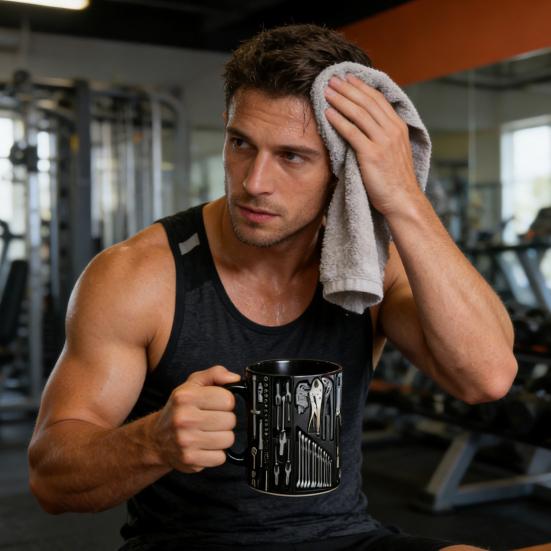 Mechanic Tool Box Coffee Mug 350ml Ceramic Tea Cup Wrench Screwdriver Hammer Mug Unique Gift for Engineers DIY Enthusiasts