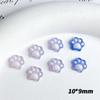 Luminous Color Changing Cute Cartoon Cat Paw Nail Art Decorations Semi-Transparent Nail Decorations Cream Glue Phone Case DIY