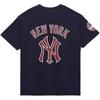 New Era MLB New York Yankees Graphic Print Round Neck Summer American Short Sleeve T-Shirt Unisex Tops Navy-Blue 14117425