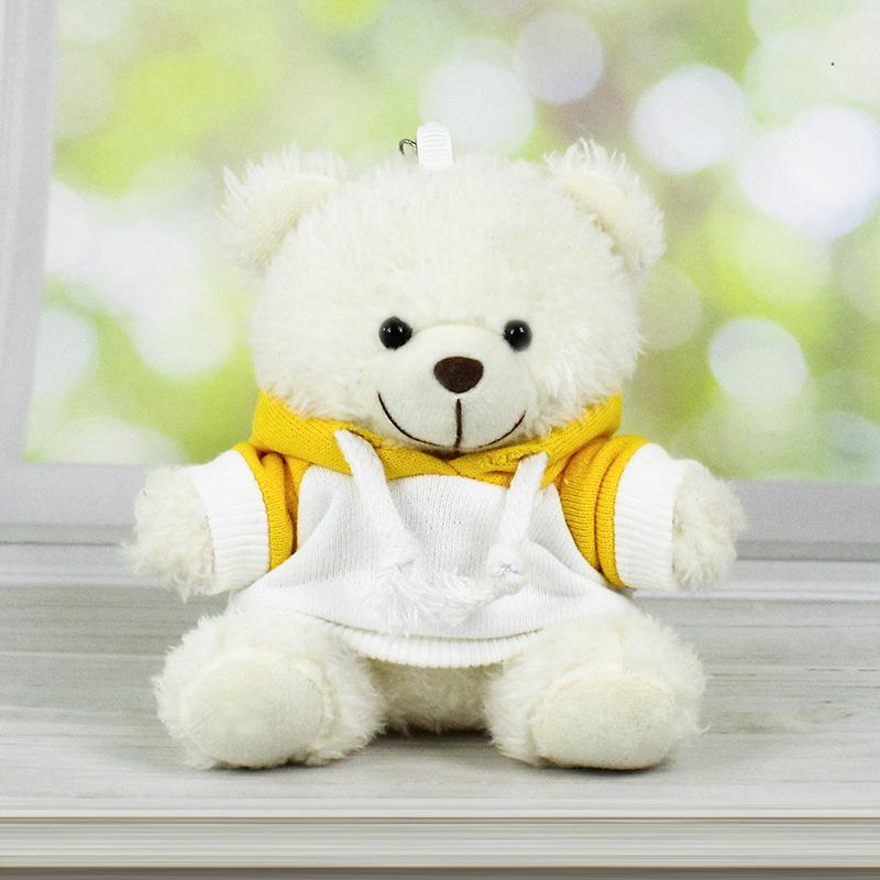 Charming Teddy Bear Keychain Plush Doll - Dressed Up Couple Backpack Ornament Gift