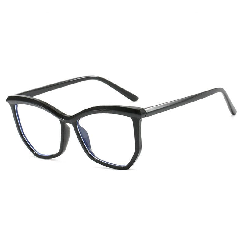 

Irregular Polygonal Eyebrow Flat Mirror Anti Blue Light Cat Eye Personalized Eyeglass Frame Fashionable Commuting Frame 1027