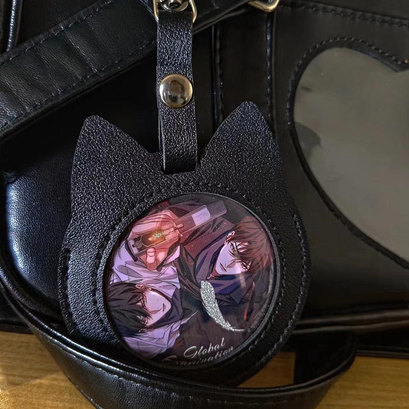 Transparent Card Holder Cute Badge Storage Cover Photocard Holder Protection Idol Card Storage Bag Pendant Student Stationery