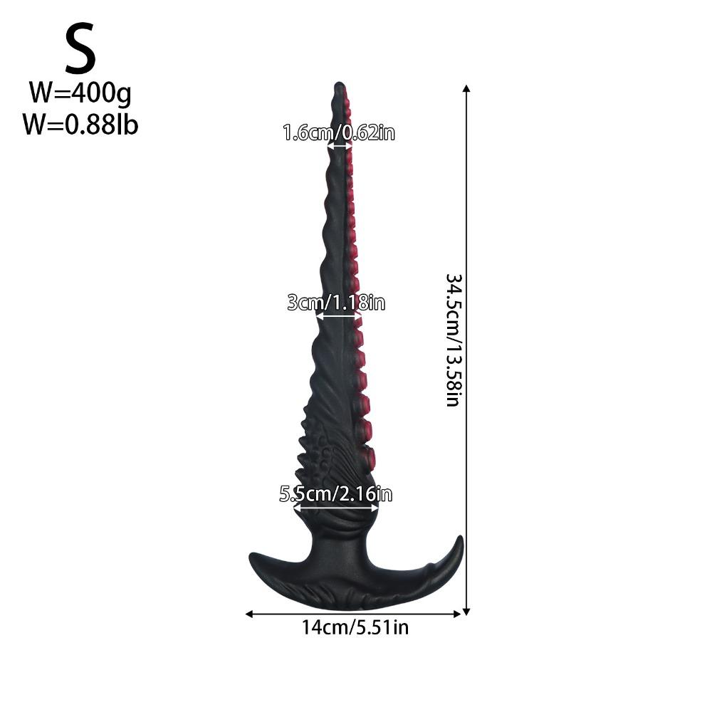 Extra Long Octopus Anal Plug - Wearable SM Toy with Alien Tentacles, Anal Whip Dildo for Unisex Rear Stimulation Adult Sex Toy