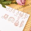 50Pcs Note Paper Clips Stationary Clips File Folders Clamp Mini Paper Clips Music Note Shaped Paper Clip for Home Office