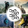 4Pcs Plastic Cable Clips S Shape Walking Stick Accessories Lightweight Reusable Outdoor Gear Trekking Poles Storage Clasps